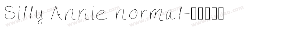 Silly Annie normal字体转换